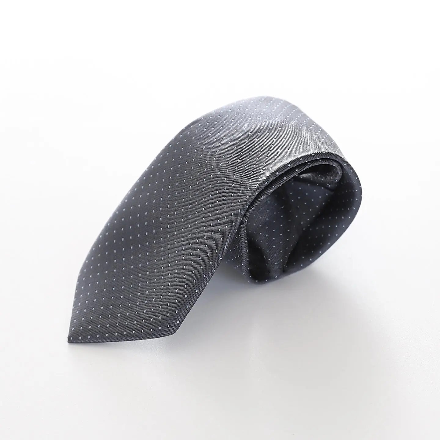 Boys' Patterned Neck Tie - Grey and White Ollies Place