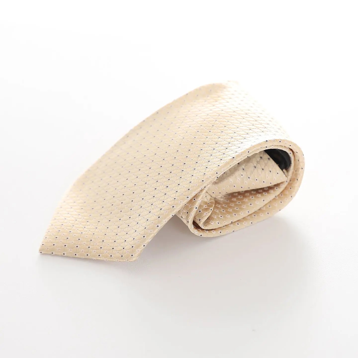 Boys' Patterned Necktie - Champagne Jacquard Ollies Place