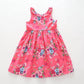 Bright Pink Floral Print Dress Ollies Place