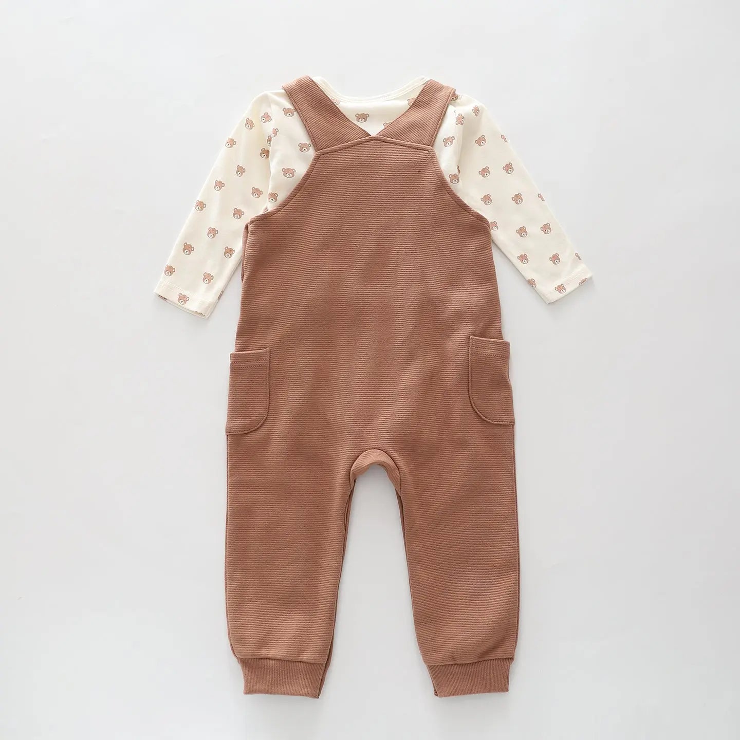 Brown Bear Overalls Set Ollies Place