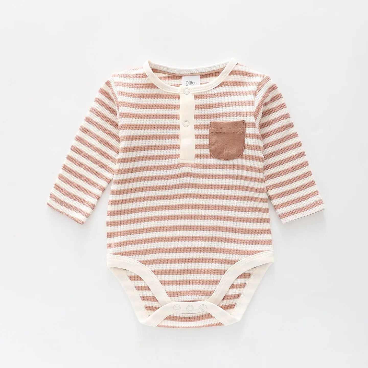 Brown Stripe Bodysuit Ollies Place