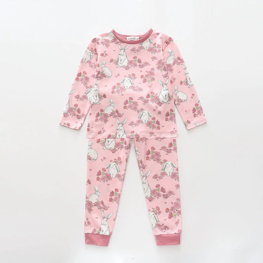 Bunny Tales Pink PJ Set Ollies Place