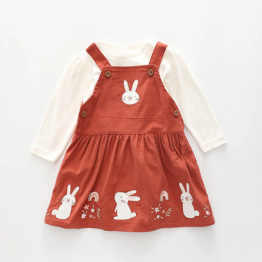 Bunny, Infant Girls Pinafore Set Ollies Place