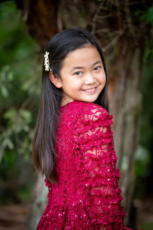 Burgundy Sequin Dress Ollies Place