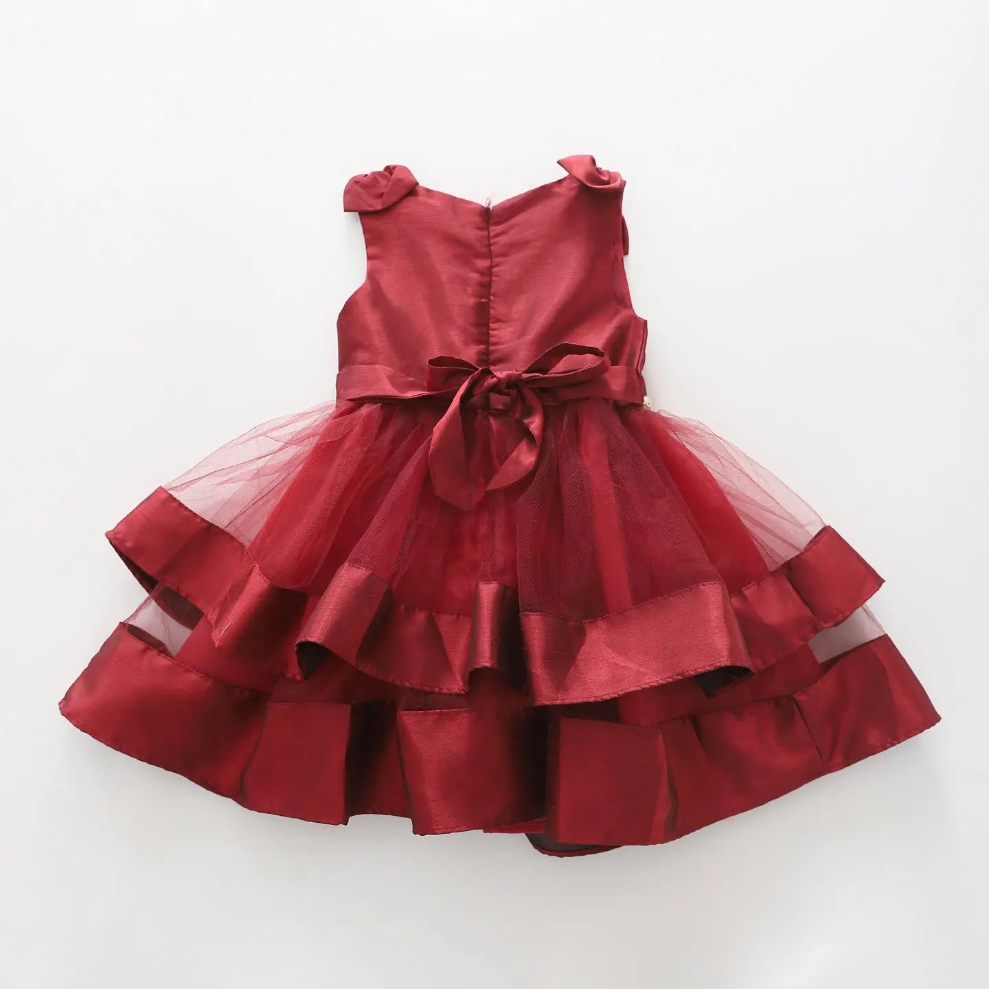 Burgundy Tulle, Girls Formal Dress Ollies Place