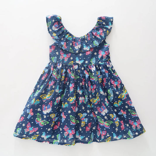Butterfly Blues Dress Ollies Place