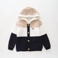 Button Up Knit Sherpa Hoodie Ollies Place