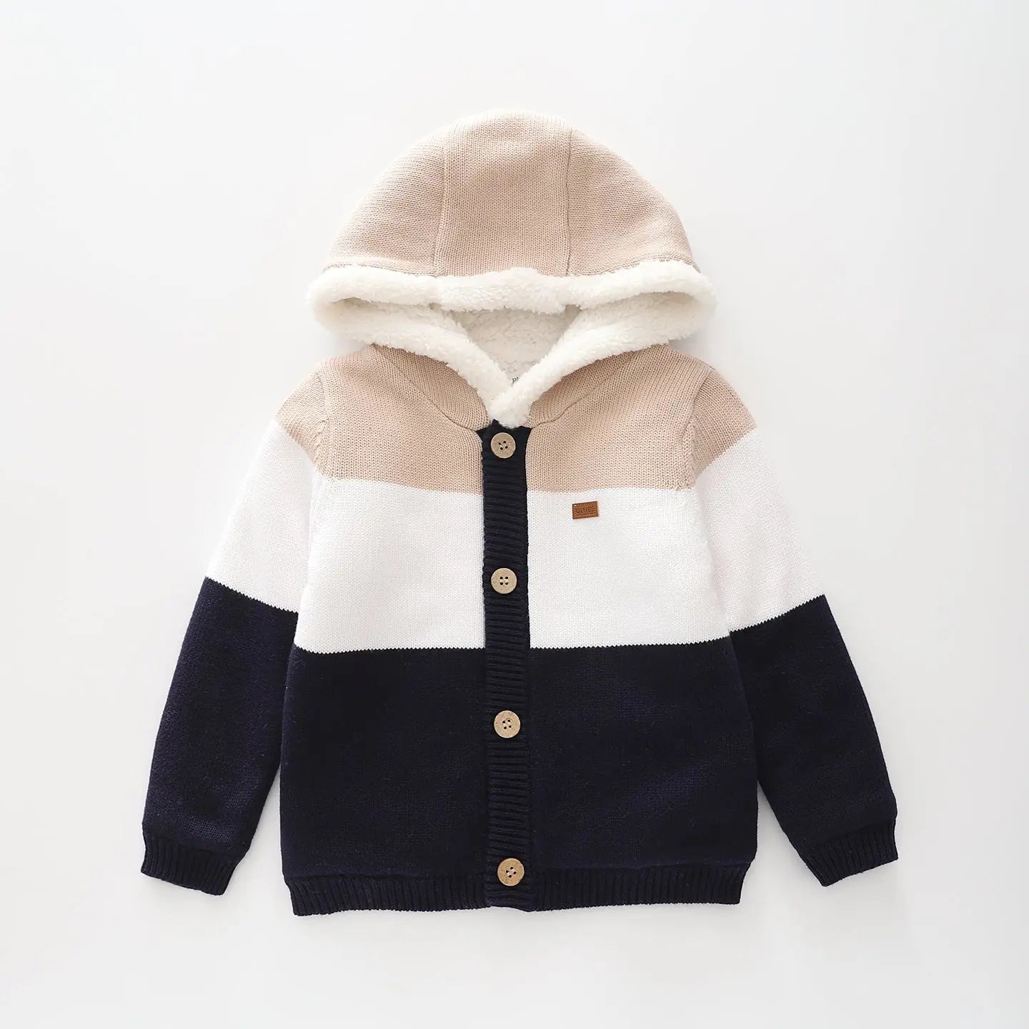 Button Up Knit Sherpa Hoodie Ollies Place