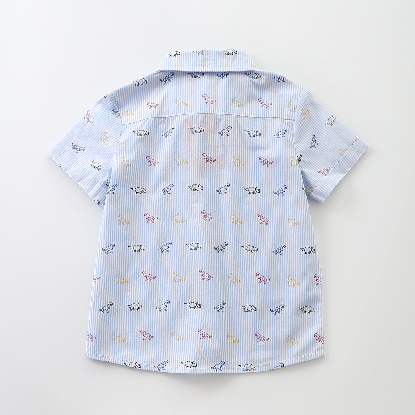 Junior Boys Dinosaur Print 100% Cotton Shirt Ollies Place