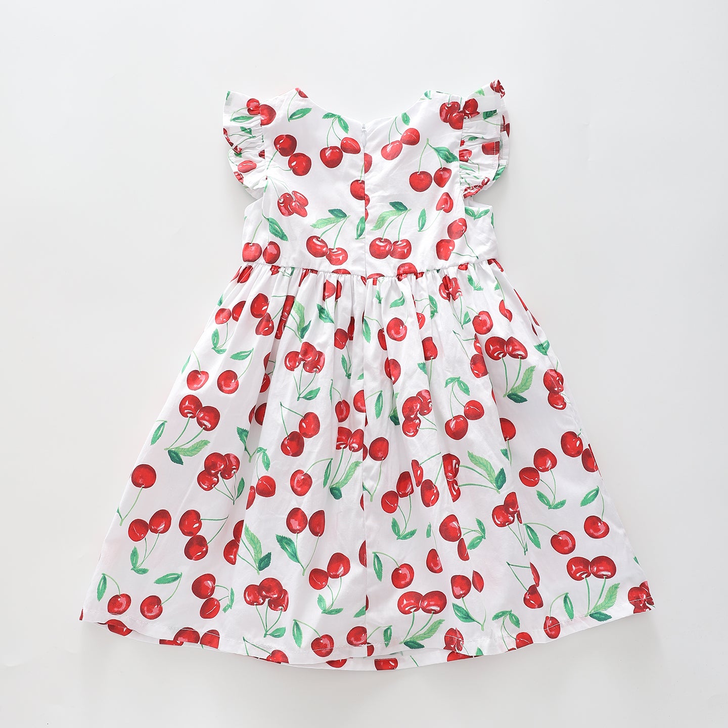 Girl's Cherry Red and White Dress Ollies Place