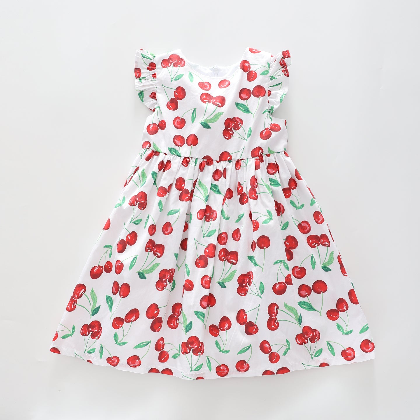 Girl's Cherry Red and White Dress Ollies Place