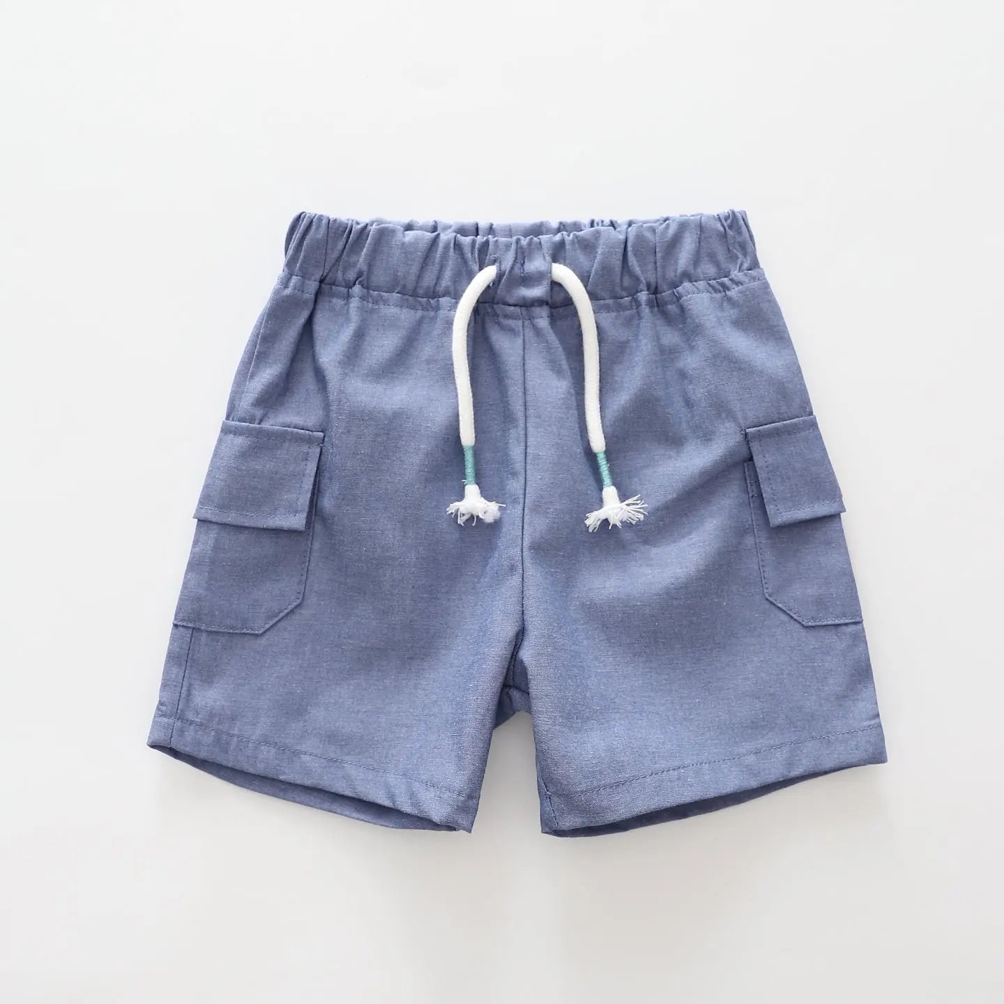 Cargo Pocket Chambray Shorts Ollies Place