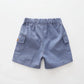 Cargo Pocket Chambray Shorts Ollies Place