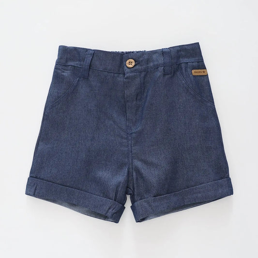 Chambray Baby Shorts Ollies Place