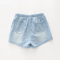 Chambray Daisy Shorts Ollies Place