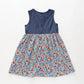 Chambray Flowers Dress Ollies Place