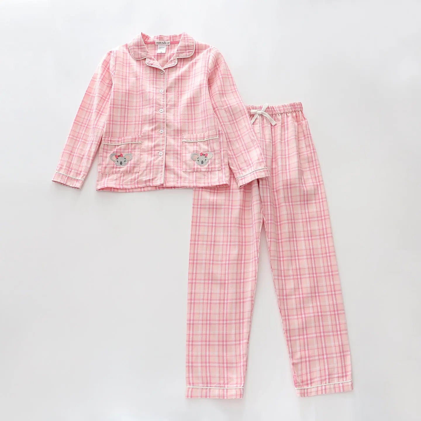 Check Flannellette Pyjama Set Ollies Place