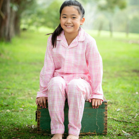 Check Flannellette Pyjama Set Ollies Place