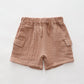 Cheesecloth Cargo Pocket Shorts Ollies Place