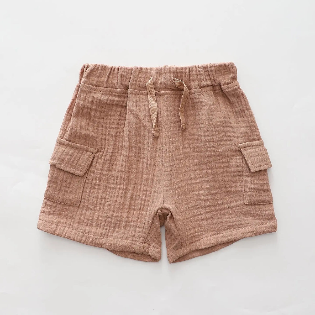 Cheesecloth Cargo Pocket Shorts Ollies Place