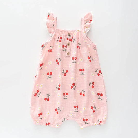 Cherry Print Romper Ollies Place