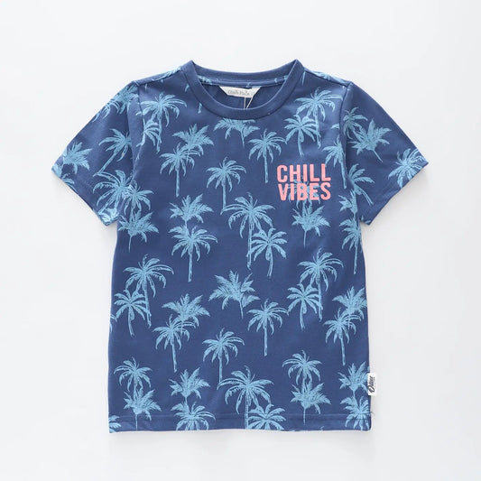 Chill Vibes Blue T-shirt Ollies Place