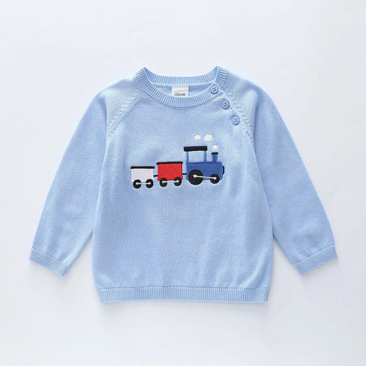 Choo Choo Train Knit Jumper Ollies Place
