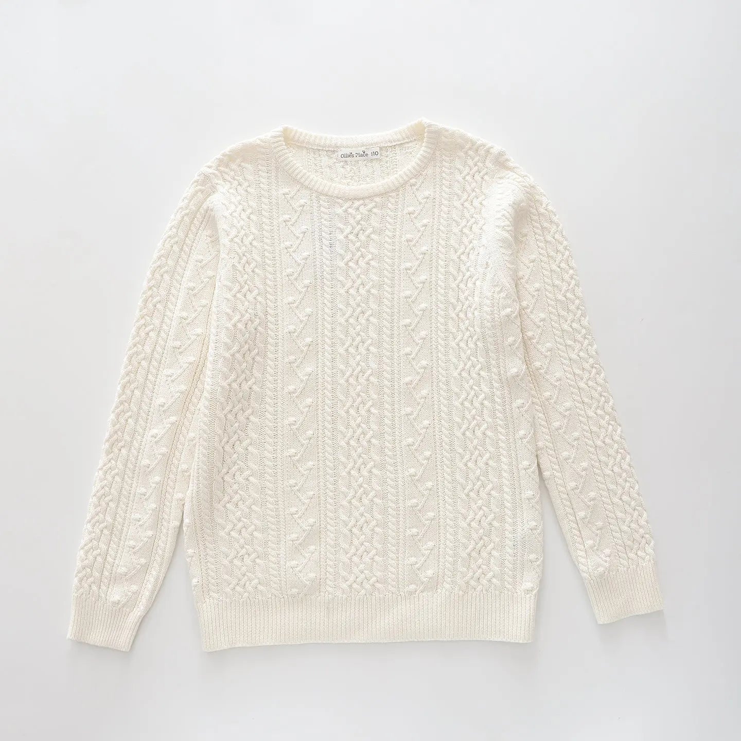 Classic Cream, Girls Knit Jumper Ollies Place