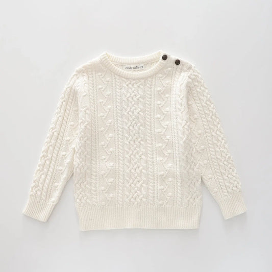 Classic Cream, Junior Girls Knit Jumper Ollies Place