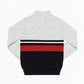 Classic Grey Marle Striped True Knit Jumper - Toddler Boy Ollies Place