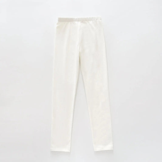 Classic Pull On  Legging With Elastic Waist Ivory Ollies Place