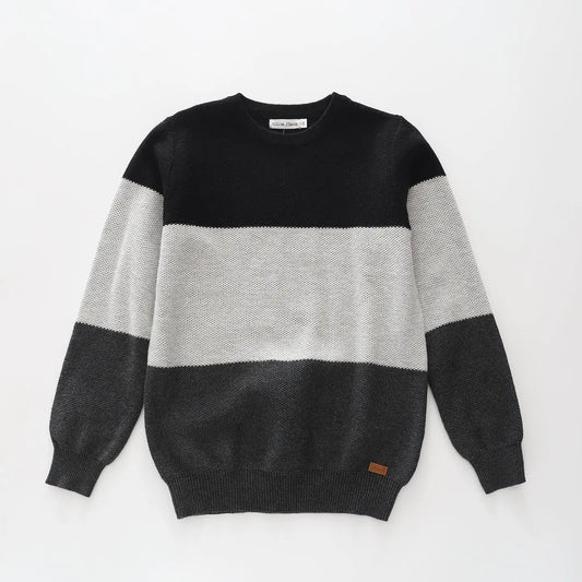 Colour Block Knit Jumper Ollies Place