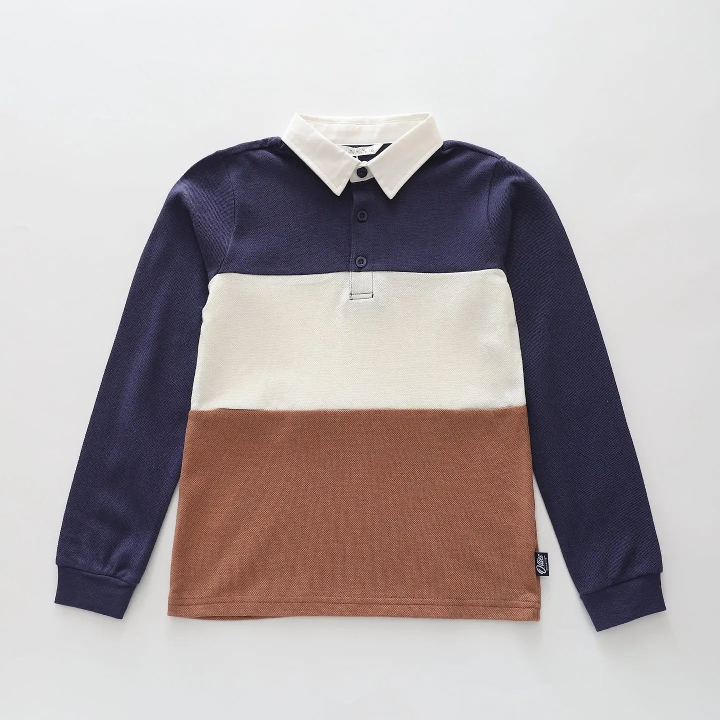 Colour Block Polo Top Ollies Place