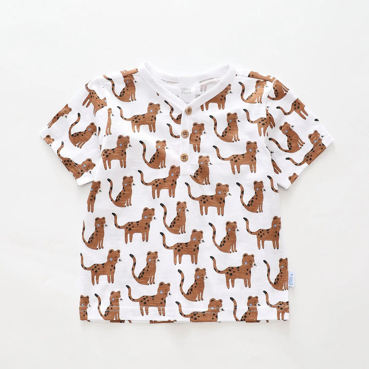 Cool Cat Henley Tee Ollies Place