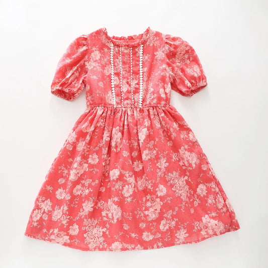 Coral Floral Dress Ollies Place