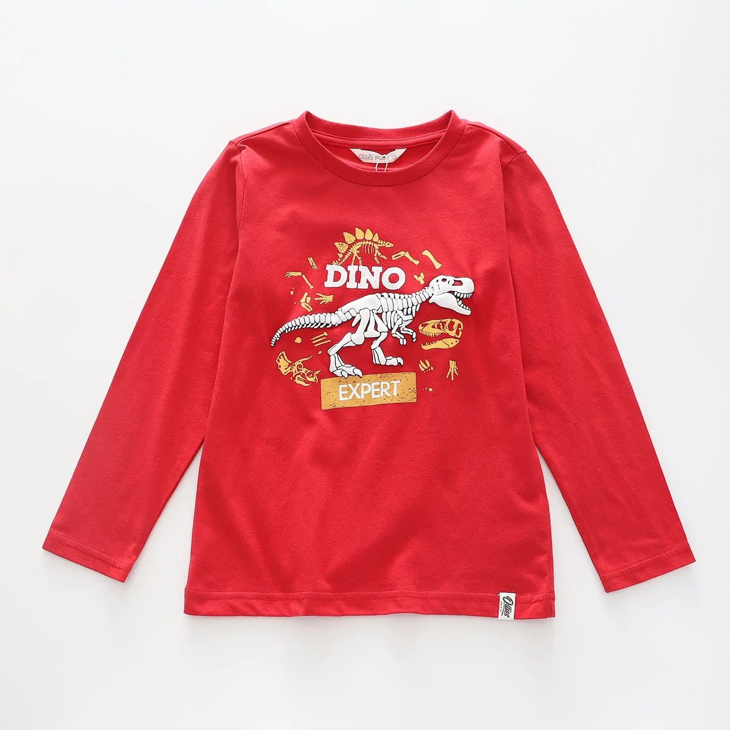 DINO EXPERT LONG SLEEVE TEE RED Ollies Place