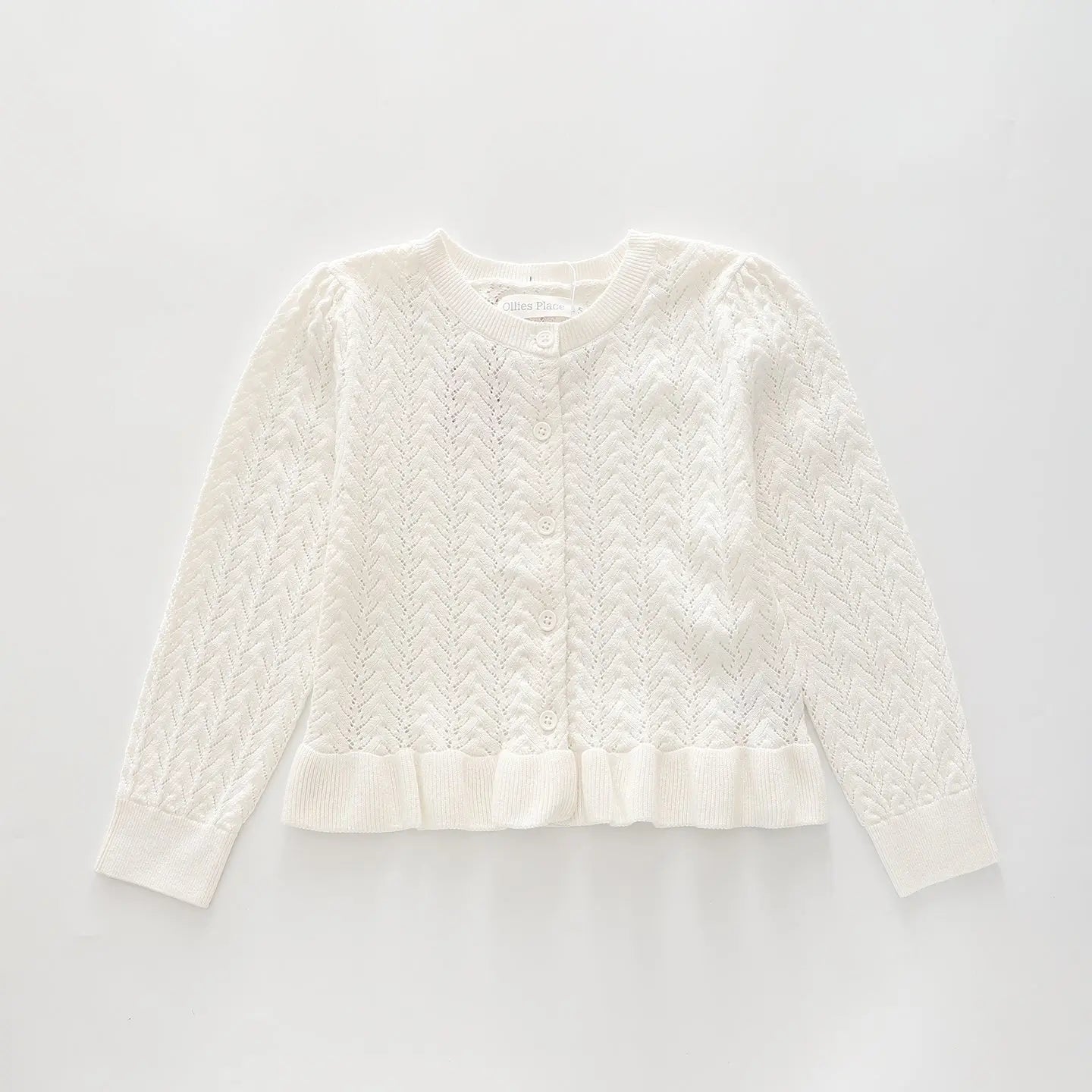 Dainty Ivory, Junior Girls Knit Cardigan Ollies Place