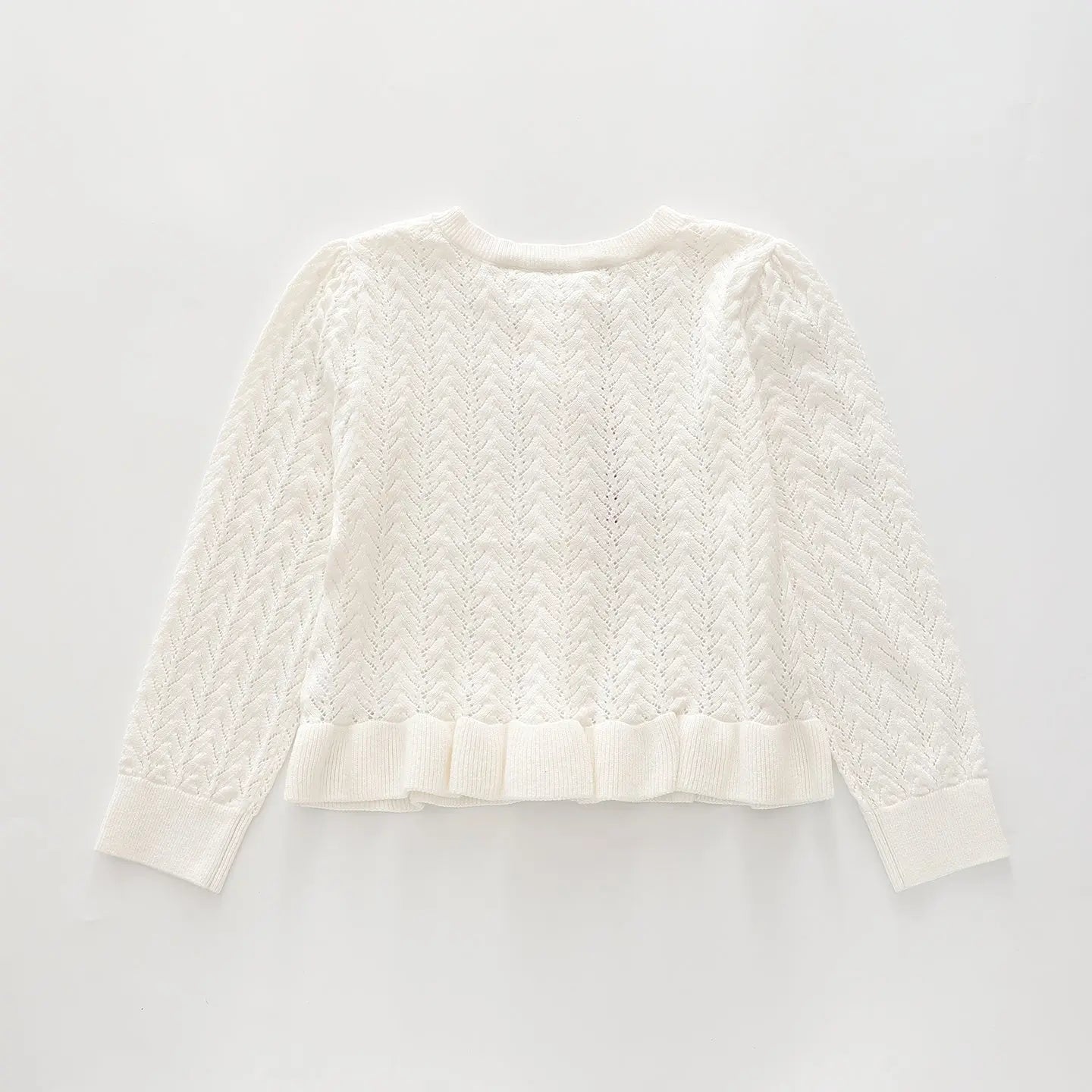 Dainty Ivory, Junior Girls Knit Cardigan Ollies Place