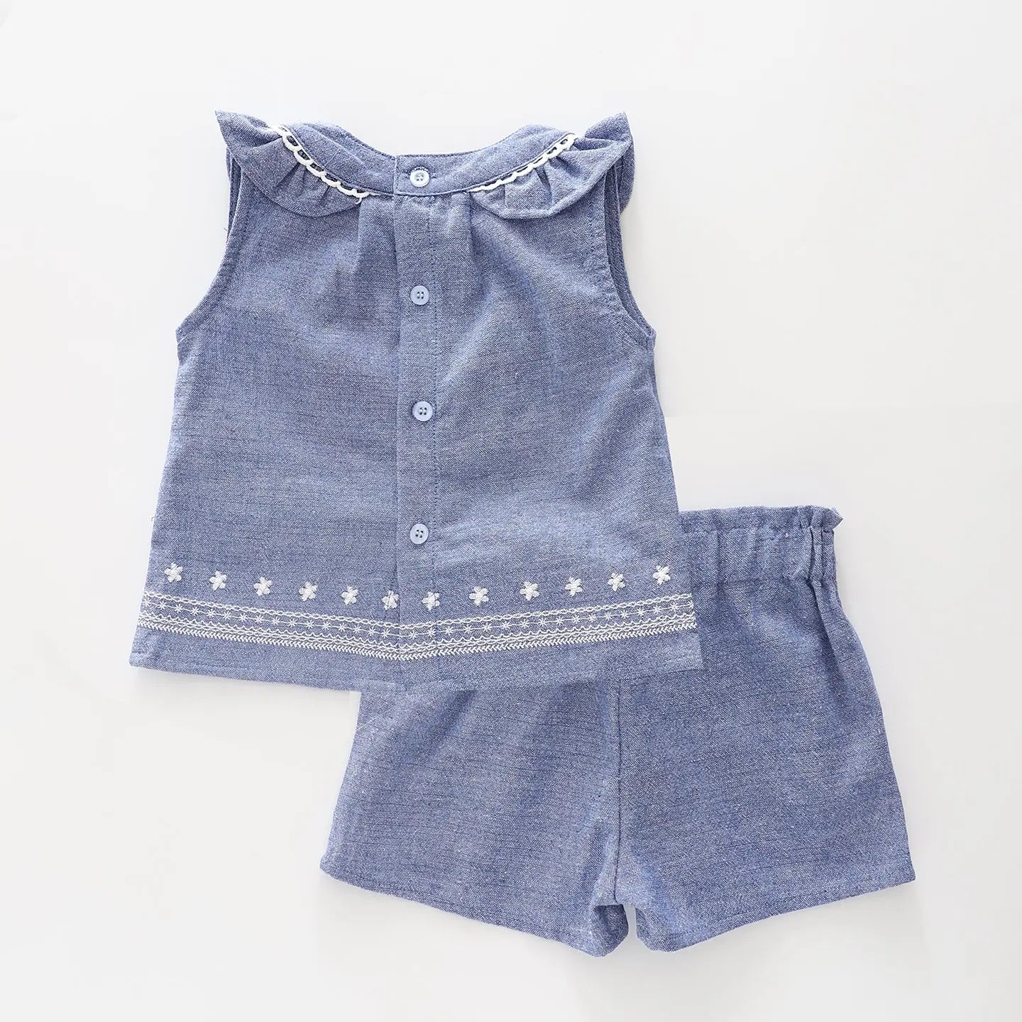 Daisy Chambray Outfit Set Ollies Place