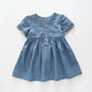 Denim Floral Dress Ollies Place
