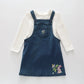 Denim Pinafore Dress Set Ollies Place