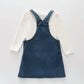 Denim Pinafore Dress Set Ollies Place