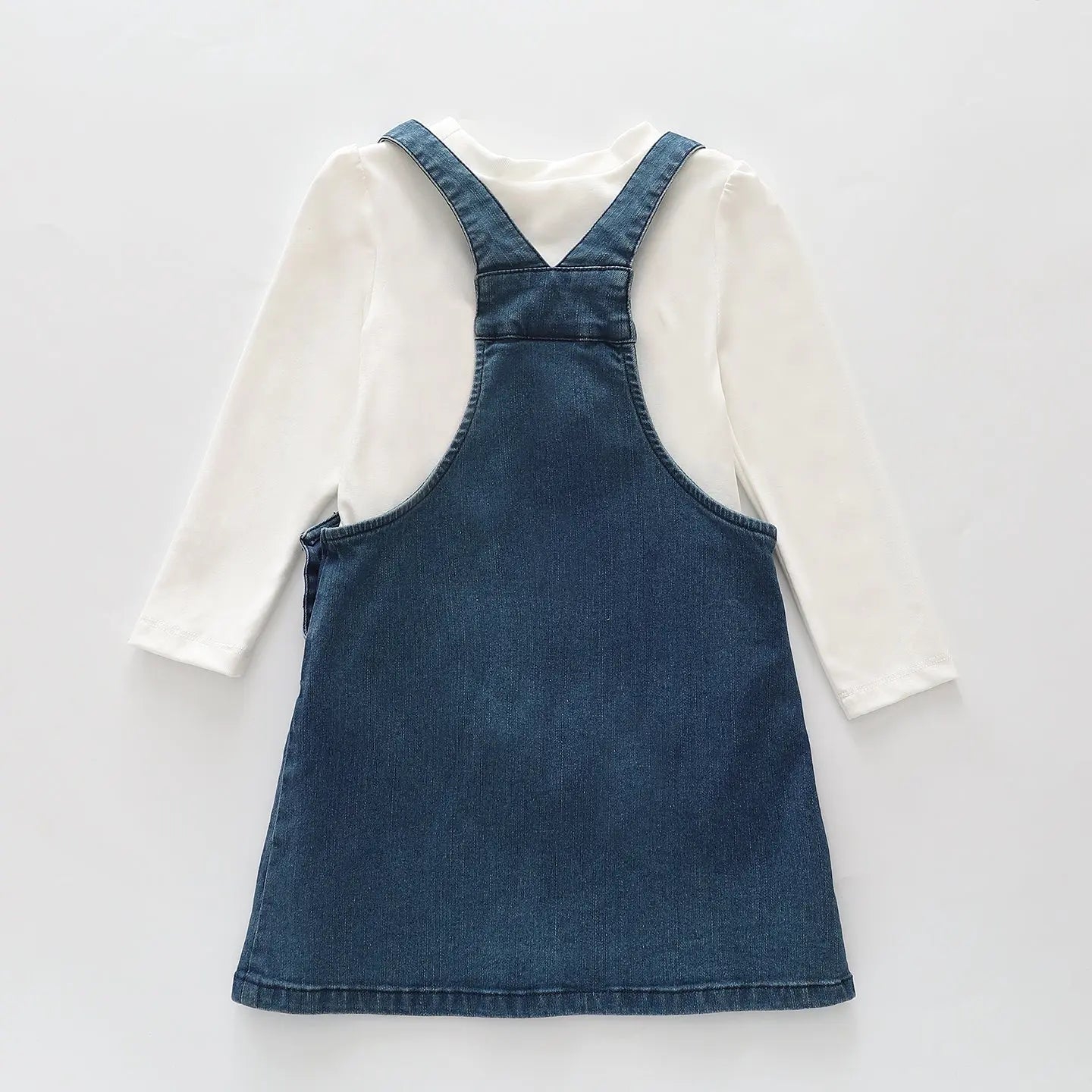 Denim Pinafore Dress Set Ollies Place