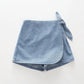 Denim Wrap Skort Ollies Place