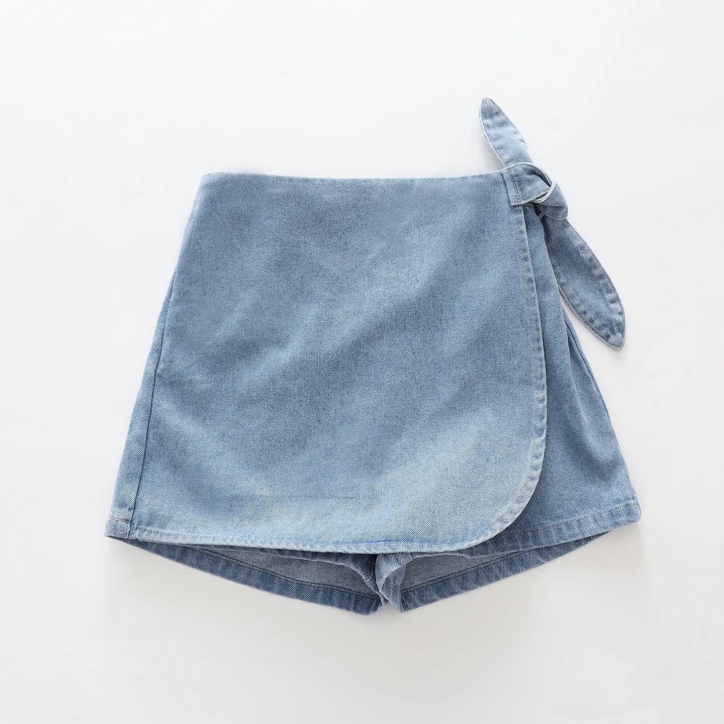 Denim Wrap Skort Ollies Place