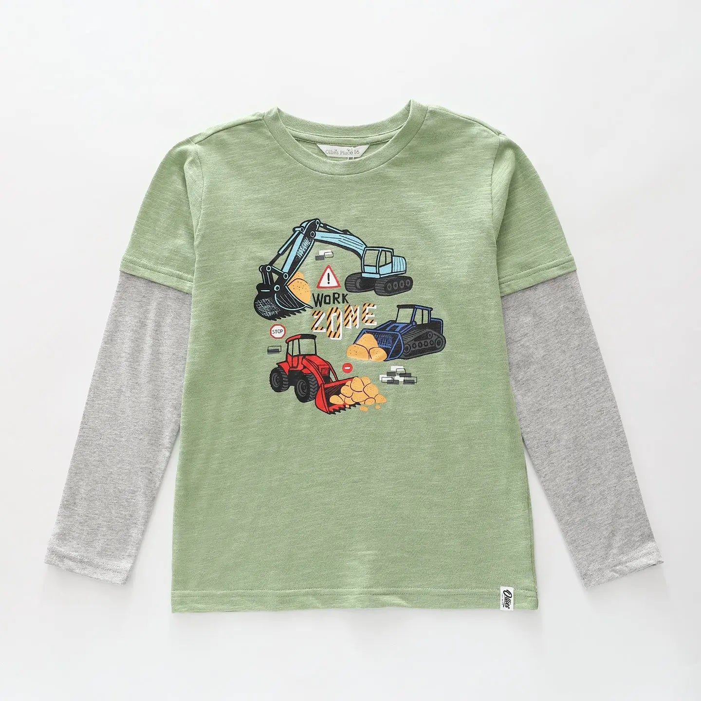 Digger Work Zone LS Tee Ollies Place