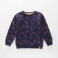 Dino Navy Sweat Top Ollies Place
