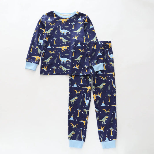 Dinosaur Print LS Pyjamas Set Ollies Place