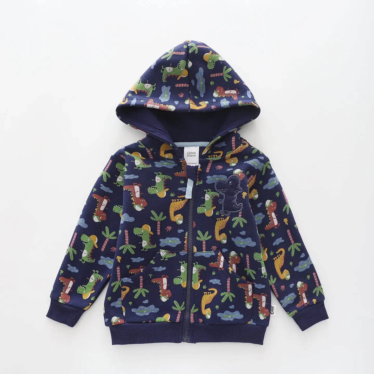 Dinosaurs, Boys Zip Hoodie Ollies Place