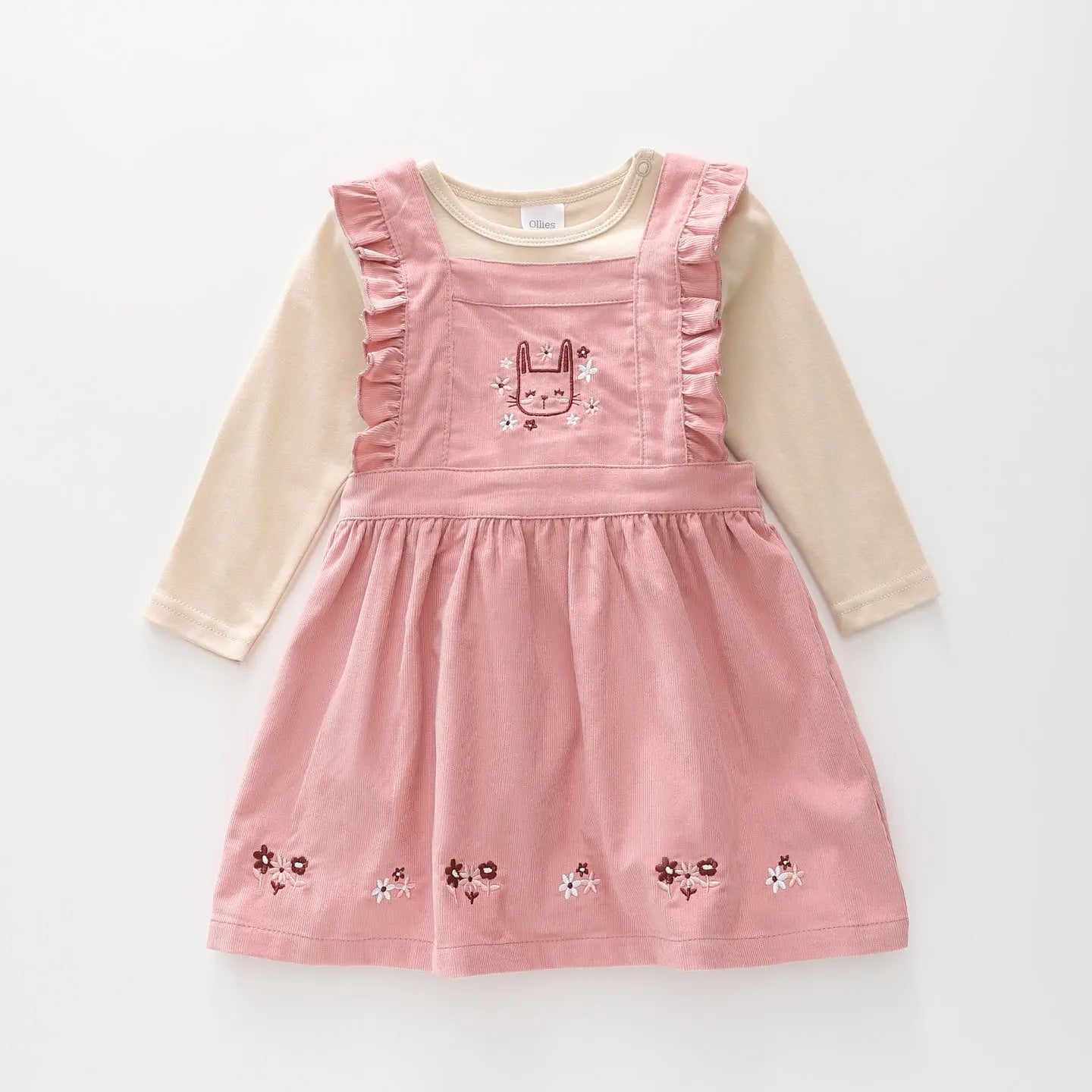 Ditsy Bunny Pinafore Set Ollies Place